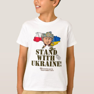 T-shirt Pologne Ukraine Zelensky Tag pour Chien Stand With