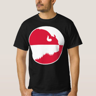 T-shirt Pologne Wisent Zubr Pologne drapeau national anima