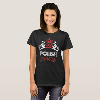 T-shirt polonais de drapeau national de princesse
