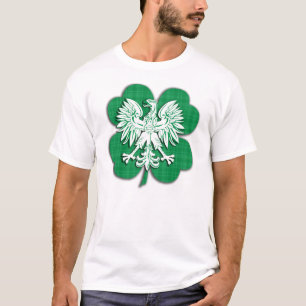 T-shirt polonais d'héritage d'Irlandais