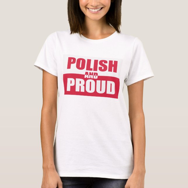 T-shirt Polonais et fier (Devant)