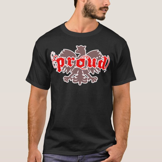 T-shirt polonais fier (Devant)