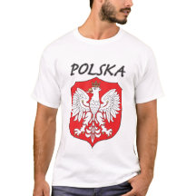 Polska Eagle blanc sur le bouclier