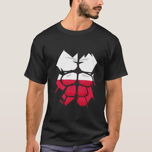 T-shirt Polska Sixpack entraînement polonais (Devant)