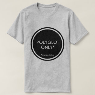 T-shirt Polyglotte seulement