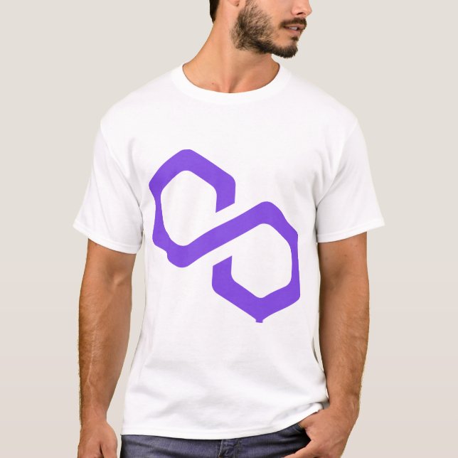 T-shirt Polygon MATIC Logo Crypto Blockchain (Devant)