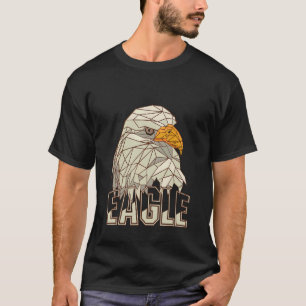 T-shirt Polygone Aigle Oiseau amour Fauconnerie Faucons Or