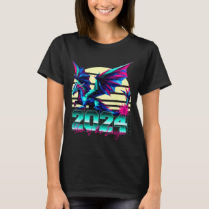 T-shirt Polygone de l'année du Dragon du zodiaque chinois