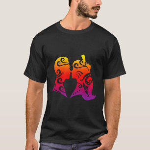 T-shirt Polynésie Maori Kiss Honggi Tribal Tattoo Nouvelle