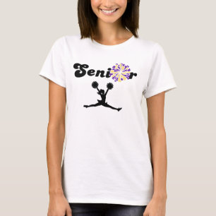 T-shirt Pom-Pom Double Face Senior Cheerleader Violet & Ja