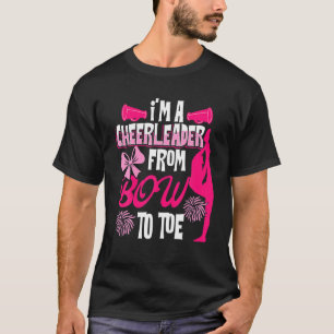 T-shirt Pom-pom girl De Bow À Toe Aime À Cheer Tumble
