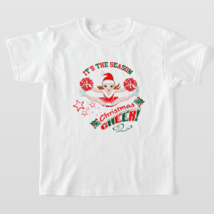 T-shirt Pom-pom girl de Noël