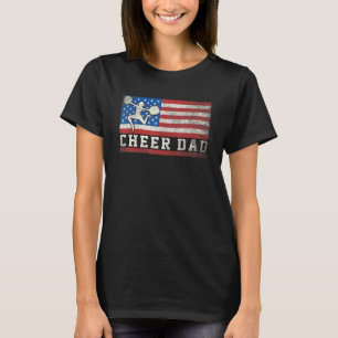 T-shirt Pom-pom girl Papa Cheval Papa Américain Flag Père