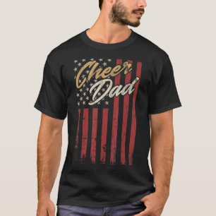 T-shirt Pom-pom girl Papa Cheval Papa American US Flag Sch