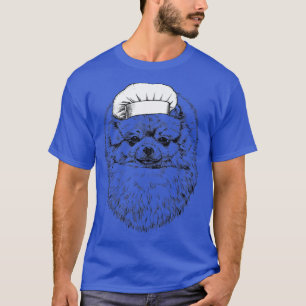T-shirt Pomeranian Chien Cuisinier Chef Cuisine drôle