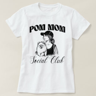 T-shirt Pomeranian Chien Maman Social Club Femmes