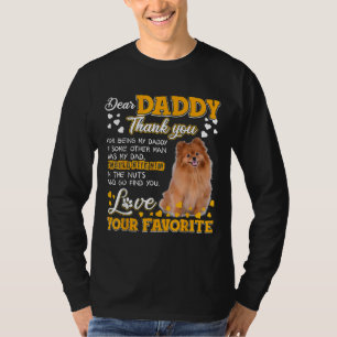 T-shirt Poméranie Cher Papa Merci D'Être Mon Père