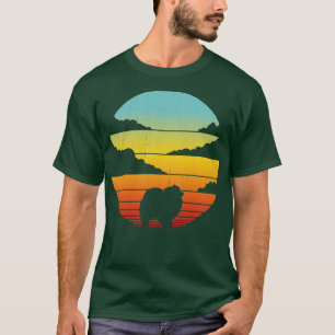 T-shirt Poméranie Retro Vintage Sunset 60s les années 70 p