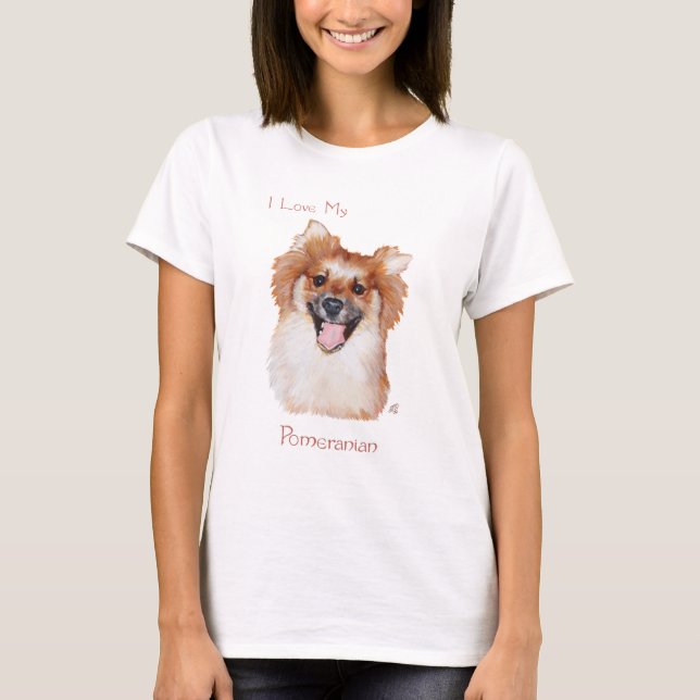 T-shirt Poméranien (Devant)