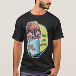 T-shirt Poméranien Boire Son Café Es-Tu En Latte