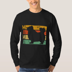T-shirt Poméranien Chien Mama Rétro Poméranien Chien Propr