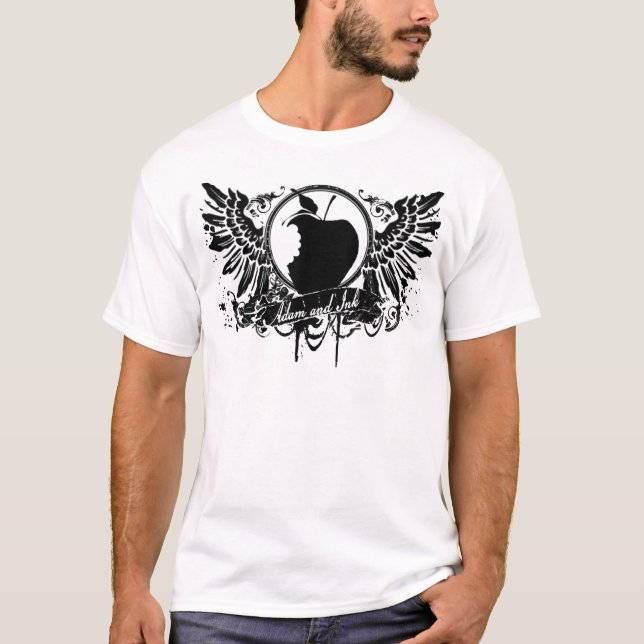T-shirt Pomme d'ADAM et d'ENCRE avec des ailes (Devant)
