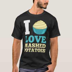 T-shirt Pomme de terre hachée Recette d'ail Pommes de terr