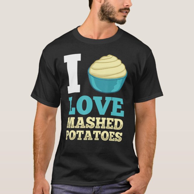 T-shirt Pomme de terre hachée Recette d'ail Pommes de terr (Devant)