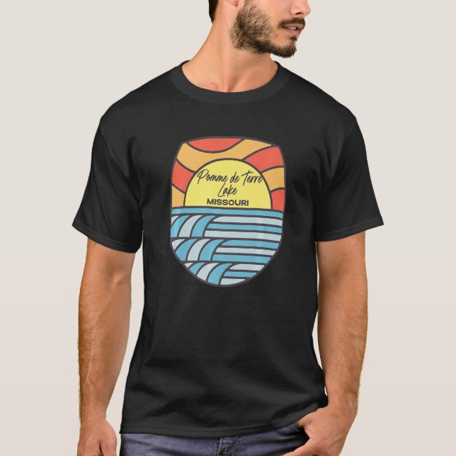 T-shirt Pomme De Terre Lac Missouri Mo Sunset Vacances Don (Devant)
