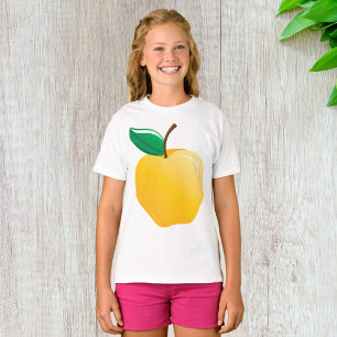 T-shirt Pomme dorée Fruit jaune brillant
