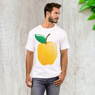 T-shirt Pomme jaune dorée