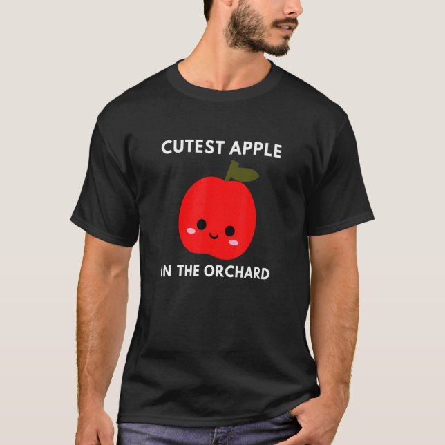 T-shirt Pomme la plus fine dans l'Orchard cueillir des fru (Devant)