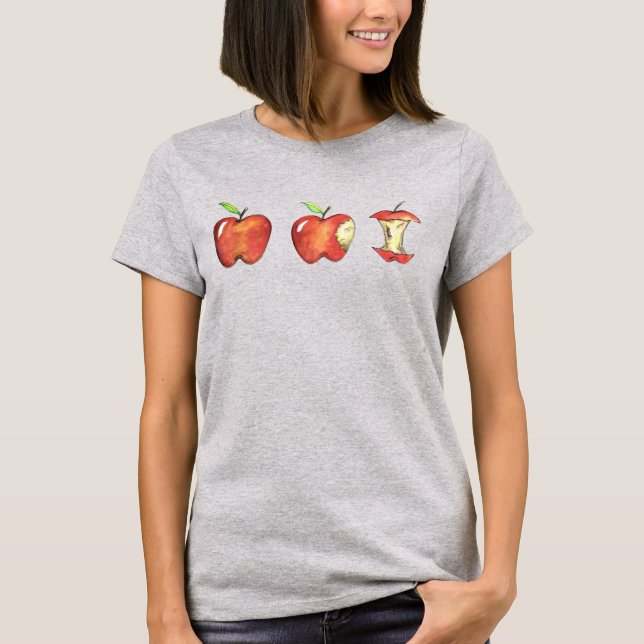 T-shirt Pomme pour l'enseignant Pommes rouges Enseignement (Devant)
