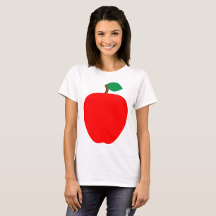 T-shirt Pomme rouge Fruit vert Nourriture