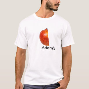 T-shirt Pomme rouge moitié gauche