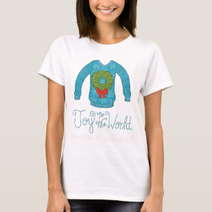 T-shirt Pomme sauvage   Joy To The World - Sweater de Noël