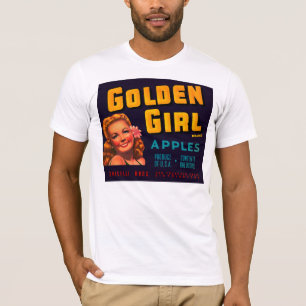 T-shirt Pommes de fille d'or