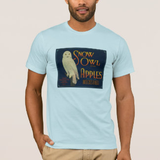 T-shirt Pommes de marque de hibou de neige