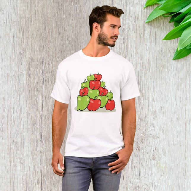 T-shirt Pommes rouges et vertes (Créateur téléchargé)