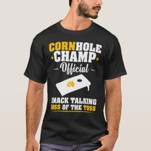 T-shirt Pompe À Talon De Champ De Cornhole Du Chef De La B