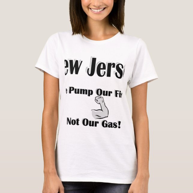 T-shirt Pompe de NJ notre gaz de poings pas (Devant)
