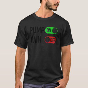 T-shirt Pompe sur la douleur du commutateur numérique de c