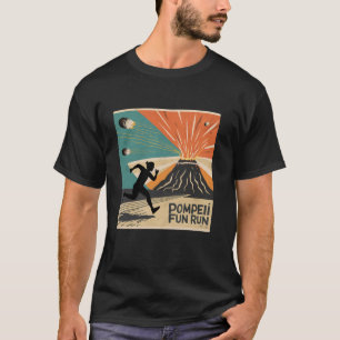 T-shirt Pompéi 79 AD Fun Run Volcano Lover s long