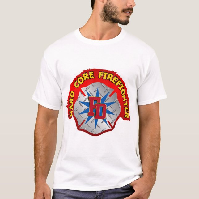 T-shirt Pompier à noyau dur (Devant)
