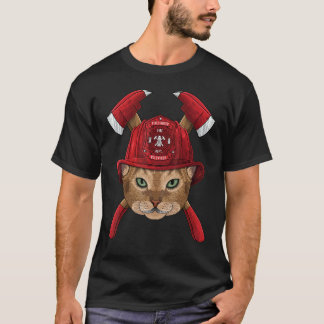 T-shirt Pompier Abyssin Enfants Garçons Feu Secouriste