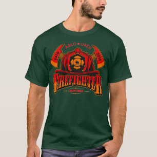 T-shirt Pompier Ax Casquette d'incendie Personnalisé Garço
