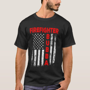 T-shirt Pompier Bubba Drapeau américain Fête des pères Vi