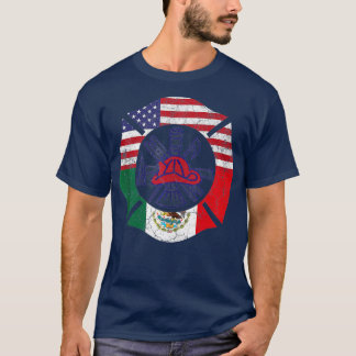 T-shirt Pompier Cinco De Mayo Pompier Mexicain Américain