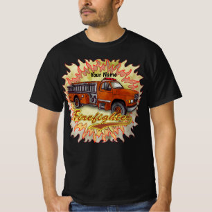 T-shirt Pompier de camion de pompiers furieux