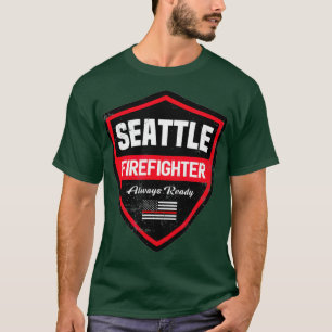 T-shirt Pompier de Secourt de Seattle Premier répondeur
